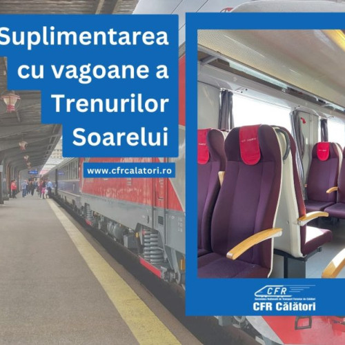 <pre><code class="language-markdown">### CFR suplimentează capacitatea de transport către litoral

Numărul turiștilor care aleg să călătorească cu trenul în vacanță este în continuă creștere. În acest context, conducerea CFR Călători a decis să suplimenteze capacitatea de transport începând cu 5 iulie 2024, adăugând încă 3000 de locuri pe zi. Astfel, vor fi disponibile în jur de 21.000 de locuri zilnic din toate regiunile țării către litoralul Mării Negre.

La începutul sezonului estival, mai exact pe 14/15 iunie 2024, trenurile cu regim de rezervare care asigurau legătura din principalele orașe cu litoralul românesc ofereau aproximativ 14.000 de locuri zilnic. Ulterior, această capacitate a crescut la peste 18.000 de locuri zilnic.

Pentru a răspunde cerințelor de transport ale publicului călător, în perioada 10 - 16 iulie a.c., pe ruta Constanța - Mangalia și retur, va circula suplimentar o pereche de trenuri Regio.
</code></pre>
