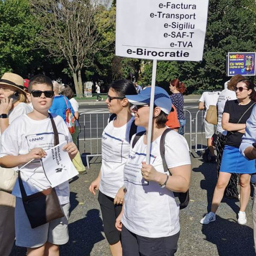 Contabilii, economiștii și antreprenorii din România protestează împotriva &quot;terorii fiscale&quot;