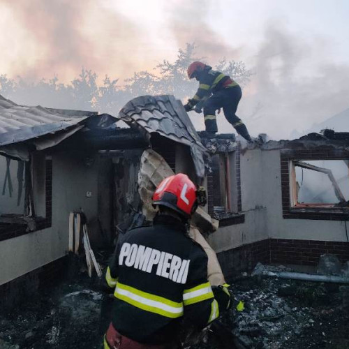 Incendiu devastator în Andreiașu de Jos: locuință distrusă complet