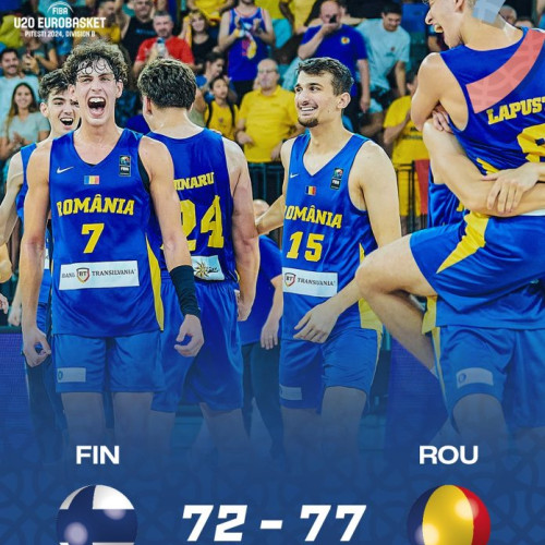 Tinerii baschetbaliști români ajung în finala EuroBasket U20 Divizia B