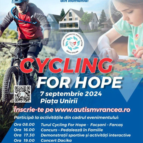 Asociația Sf. Stelian organizează evenimentul caritabil &quot;CYCLING FOR HOPE&quot;