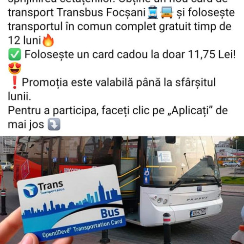 SC Transport Public SA Focșani atrage atenția asupra unui cont fals pe Facebook