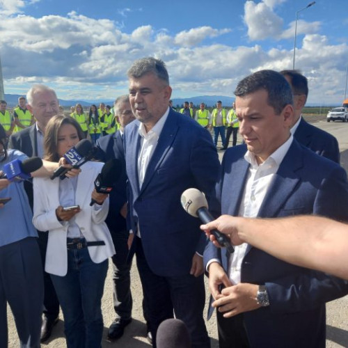 Marcel Ciolacu și Sorin Grindeanu inaugurează astăzi lotul 4 al Autostrăzii Buzău - Focșani