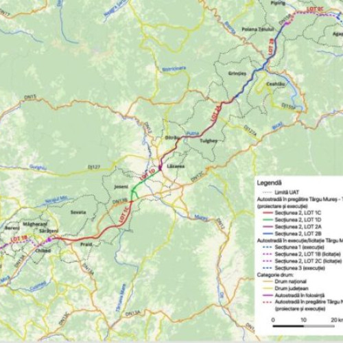 Proiectul Autostrăzii Unirii (A8) avansează: lucrări dificile în zona montană