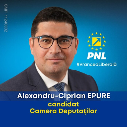 Alexandru Ciprian Epure, propus de PNL Vrancea pentru Camera Deputatilor