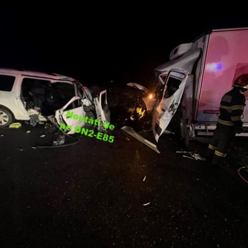 Circulație alternativă pe DN2/E85, după un accident grav