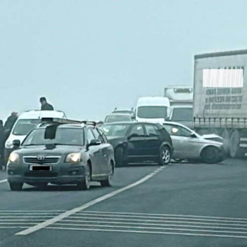 Accident rutier pe șoseaua europeană, fără victime