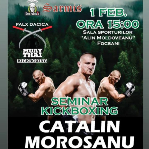 Catalin Morosanu, seminar la Focsani pentru fanii sporturilor de contact