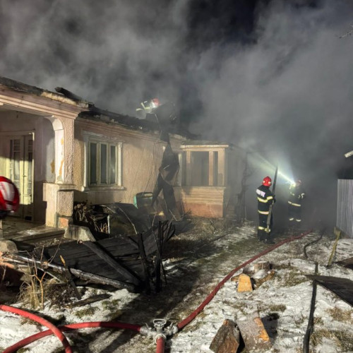 Incendiu la Olesești, fără victime