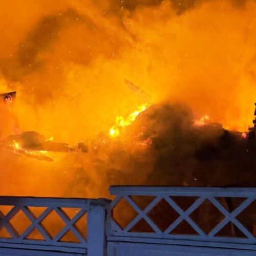 Incendiu devastator în satul Olesești