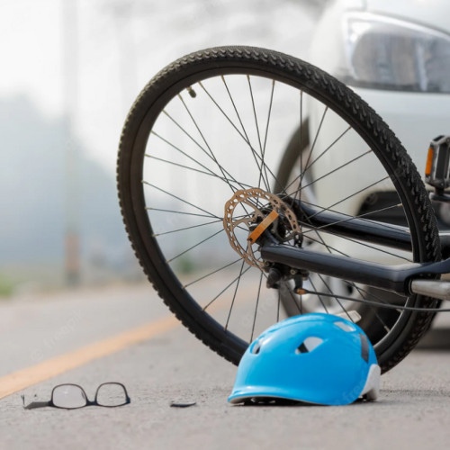 Accident rutier în Vrancea: un biciclist a fost rănit ușor