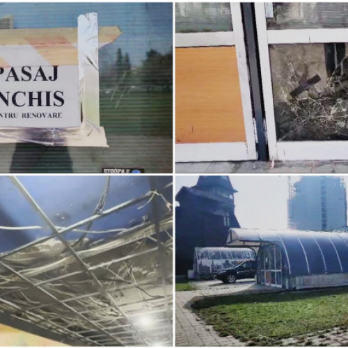 Pasajele pietonale din centrul Brașovului, în stare jalnică