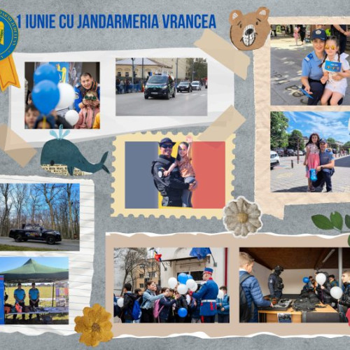 Activități interactive organizate de Jandarmeria Vrancea cu ocazia Zilei Internaționale a Copilului