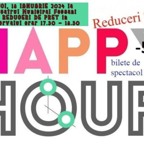 Happy Hour debut la Teatrul Municipal Focșani