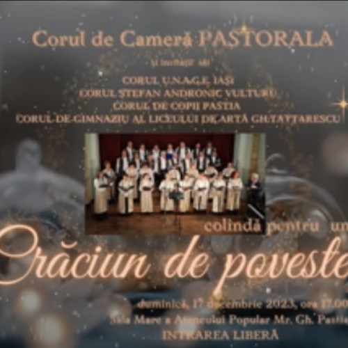 Concert de Crăciun al Corului Pastorala la Ateneul Popular