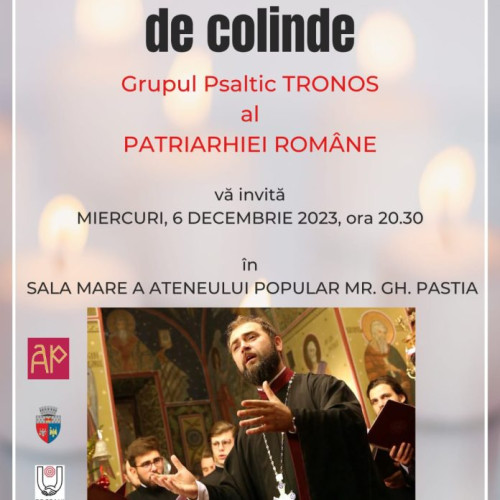 Grupul Psaltic Tronos va susține două concerte la Ateneul Popular Focșani, din cauza cererii mari de bilete