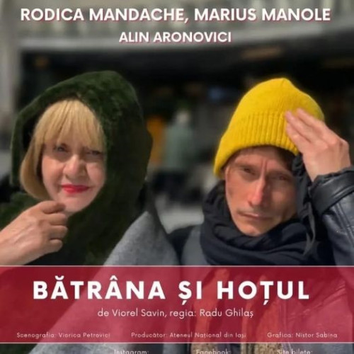 Premieră la Teatrul Municipal Focșani: "Bătrâna și hoțul" se bucură de un spectacol de neuitat