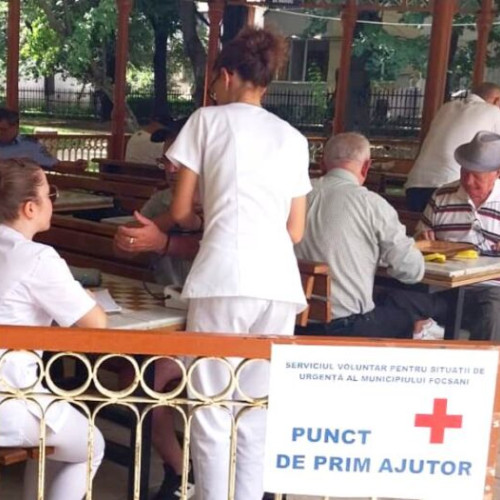 Puncte de prim ajutor în Focșani, pe perioada caniculei