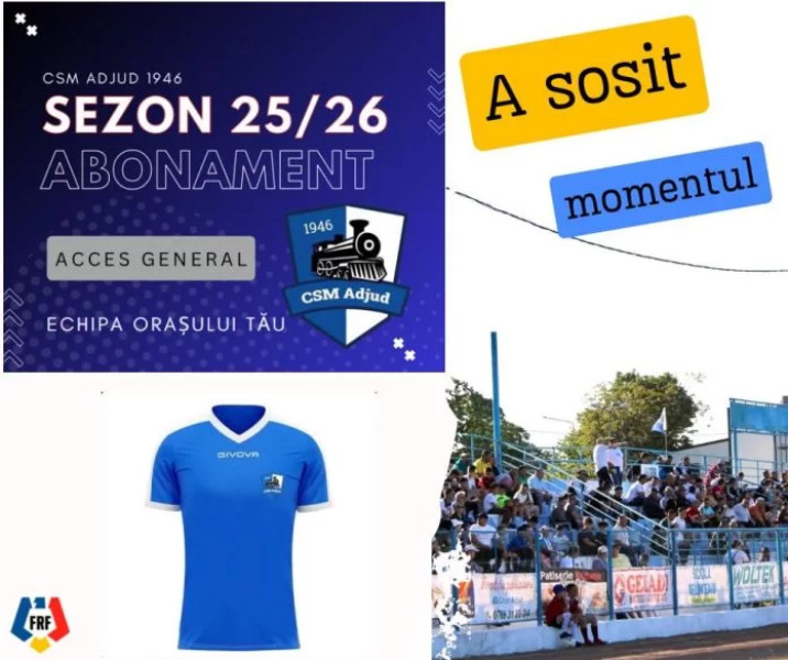 suporteri ai csm adjud 1946 pot achiziționa abonamente pentru sezonul 2025-2026