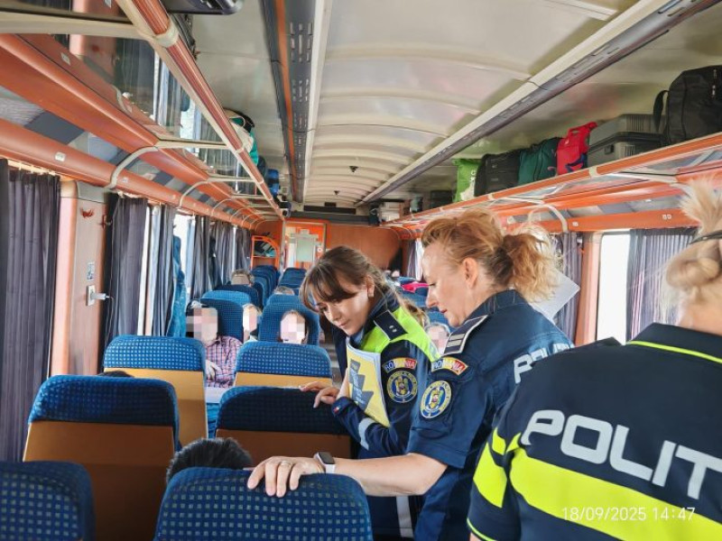Polițiștii și jandarmii din Vrancea au desfășurat o acțiune de prevenire a accidentelor pe calea ferată