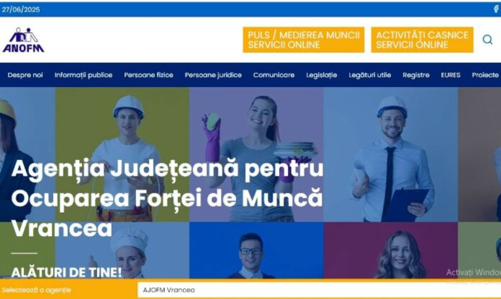 Vrancea oferă 265 locuri de muncă pentru luna septembrie