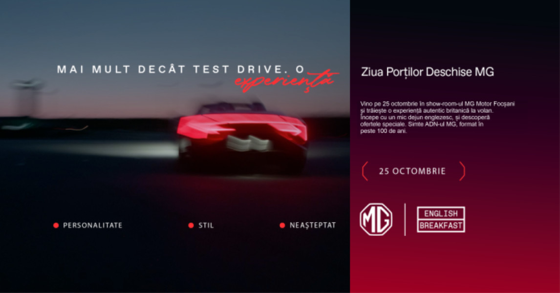 Ziua Porților Deschise la MG Motor Focșani pe 25 octombrie 2025