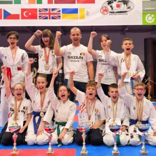 CS Aiko Focșani a obținut rezultate excepționale la Campionatul European de Karate din Ungaria