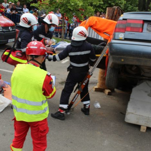 FOTO-VIDEO Lotul reprezentativ al ISU Vrancea s-a calificat la etapa finală a Competiției Naționale de Descarcerare și de Acordare a Primului Ajutor Calificat