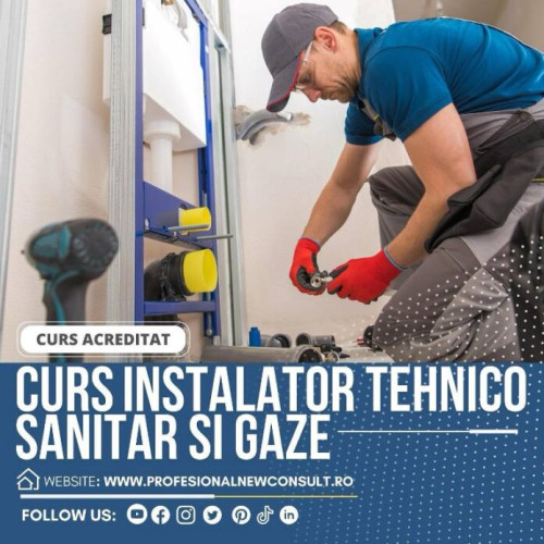 Curs de Instalator Tehnico-Sanitar și Gaze, în Focșani | Ultimele Zile de Înscrieri – Sesiune Nouă de Curs