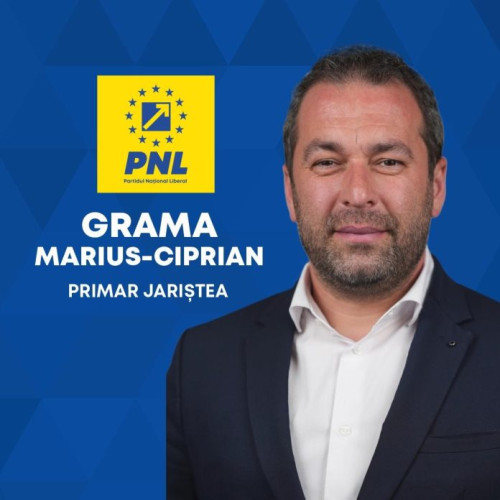 Continuitate pentru dezvoltare și modernizare, la Jariștea, cu primarul liberal Marius Ciprian Grama