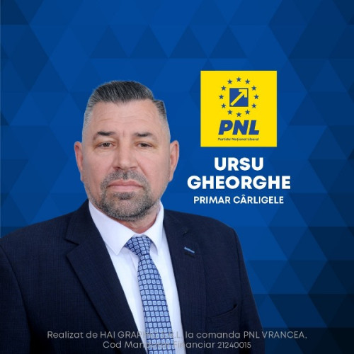 Gheorghe Ursu, propunerea PNL Vrancea pentru Primăria Cârligele: „Vrâncenii trebuie să se întoarcă acasă iar noi trebuie să facem tot posibilul să-i ajutăm!”
