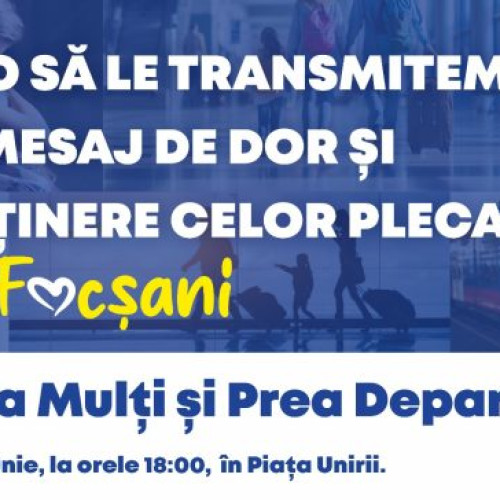 Flash-mob în Piața Unirii pentru focșănenii plecați din oraș