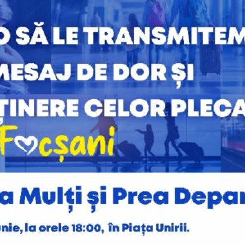 Flash-mob de solidaritate pentru cei plecați peste granițe în Focșani!