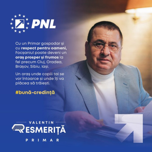 Ce va face primarul Resmeriță pentru ca Focșaniul să devină un oraș prietenos cu locuitorii