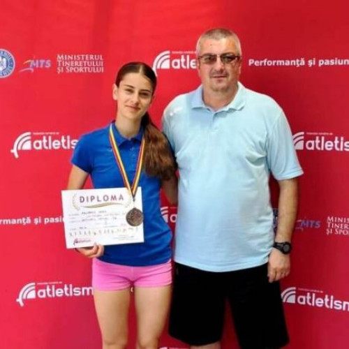 Atletă din Focșani premiată la Campionatul Național de Atletism U18