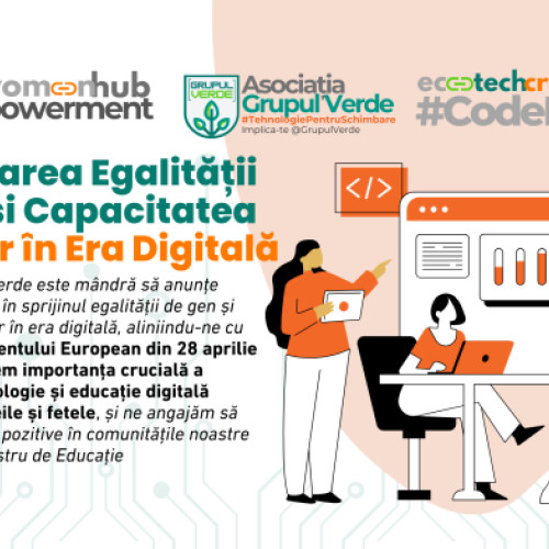 Asociatia Grupul Verde promovează egalitatea de gen și accesul la educație digitală